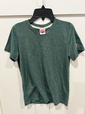 HOMAGE Kids Short Sleeve Crew Tee in Heather Forest Green